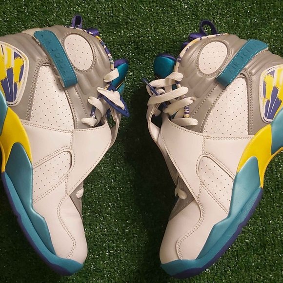 AIR JORDAN 8 RETRO "WHITE AQUA" 2019 - Picture 5 of 7